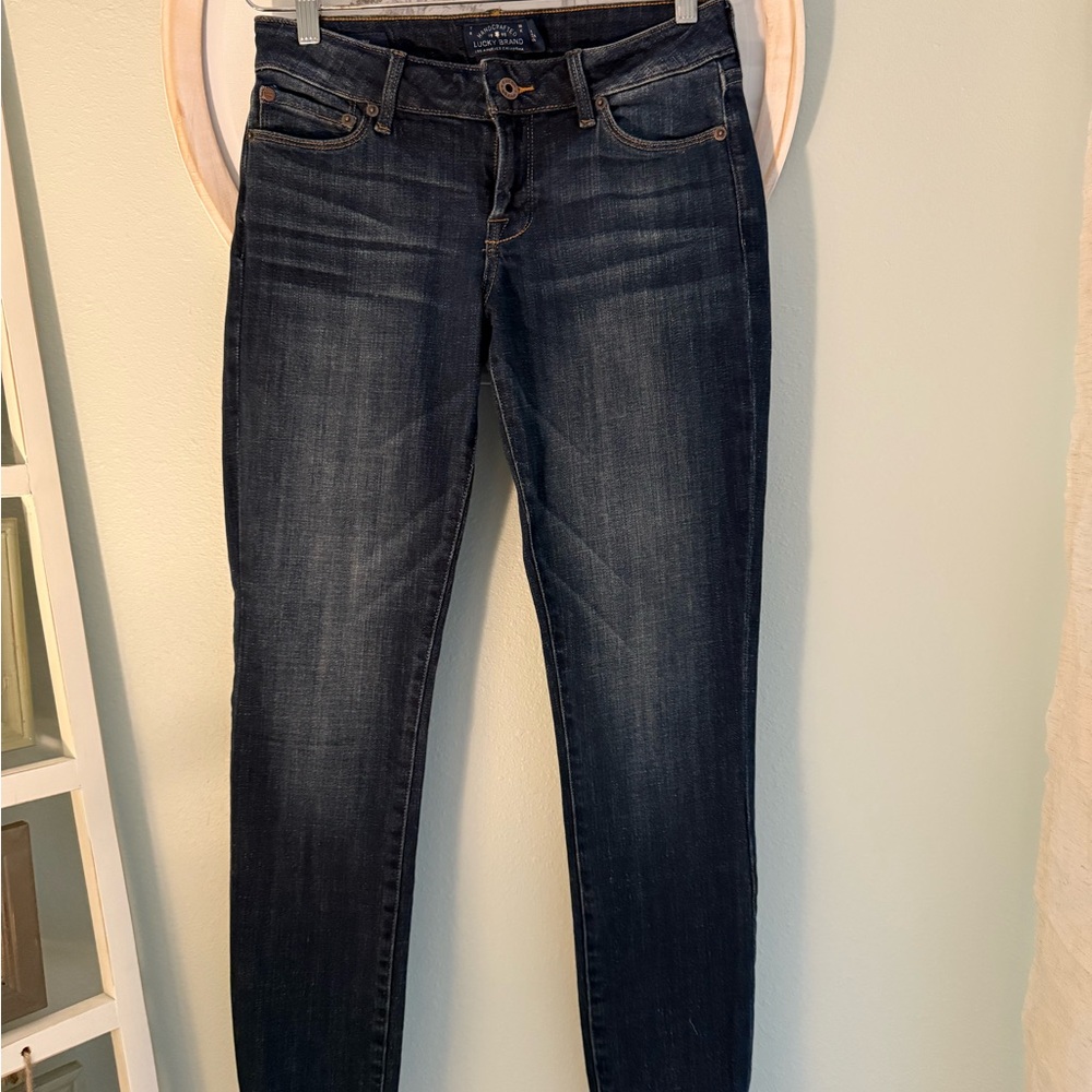 Lucky Brand Women's Deep Indigo Skinny Jeans